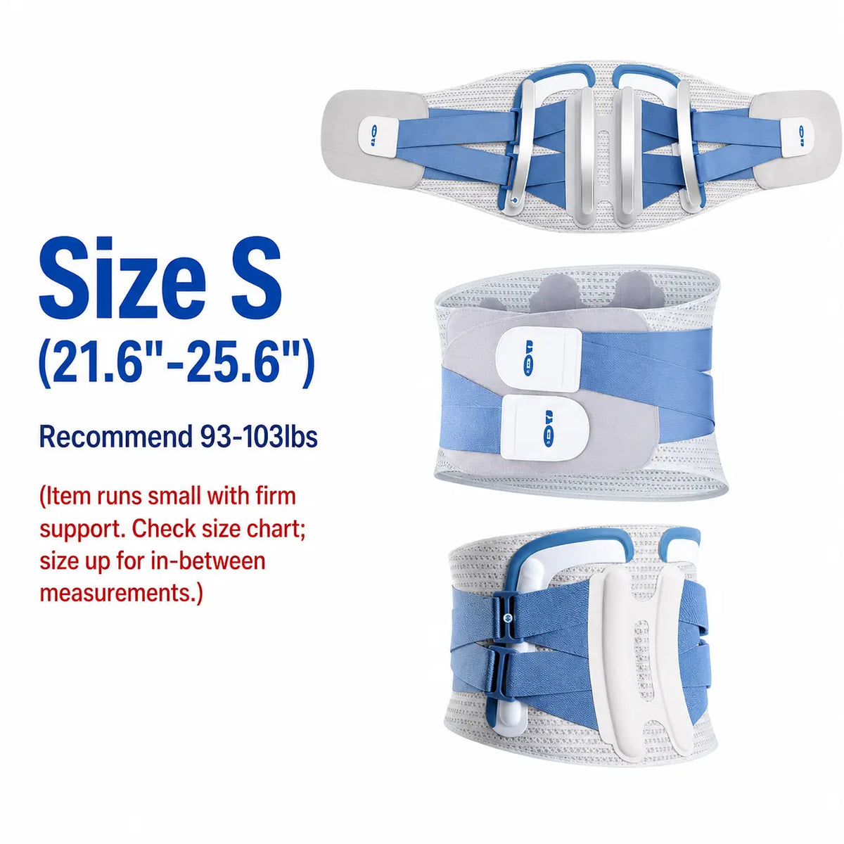 COFCARE Ergonomic Lumbar Support Brace - Adjustable Back Correction Belt with Velcro Strap, Lightweight and Breathable Design for Pain Relief, Ideal for Work and Gaming, Unisex Fitness Gift