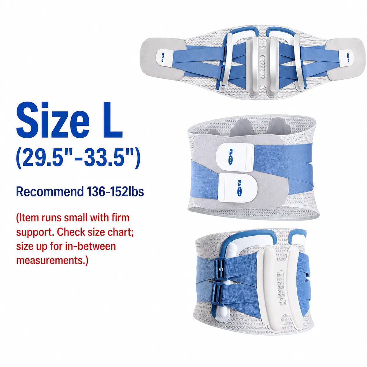 COFCARE Ergonomic Lumbar Support Brace - Adjustable Back Correction Belt with Velcro Strap, Lightweight and Breathable Design for Pain Relief, Ideal for Work and Gaming, Unisex Fitness Gift
