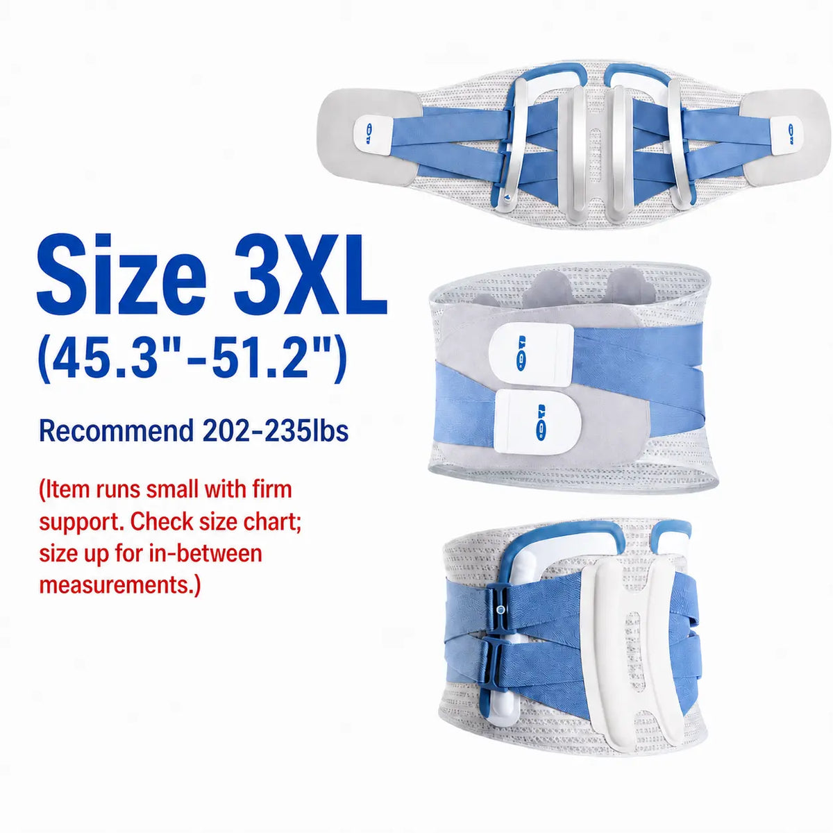 COFCARE Ergonomic Lumbar Support Brace - Adjustable Back Correction Belt with Velcro Strap, Lightweight and Breathable Design for Pain Relief, Ideal for Work and Gaming, Unisex Fitness Gift