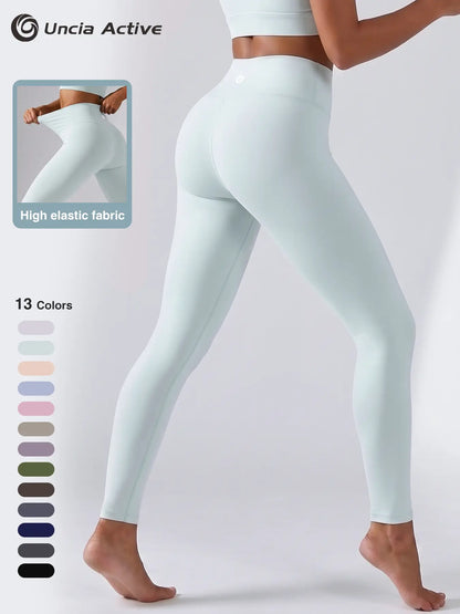 Uncia Active Women's High Waist Yoga Leggings - Premium 4-Way Stretch Fabric, Squat-Proof, Non-Transparent, Tummy Control, Perfect Fit for Workouts and Running