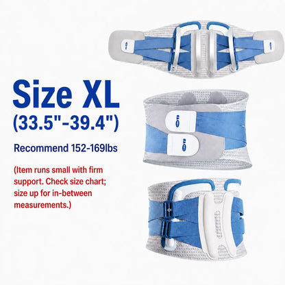 COFCARE Ergonomic Lumbar Support Brace - Adjustable Back Correction Belt with Velcro Strap, Lightweight and Breathable Design for Pain Relief, Ideal for Work and Gaming, Unisex Fitness Gift